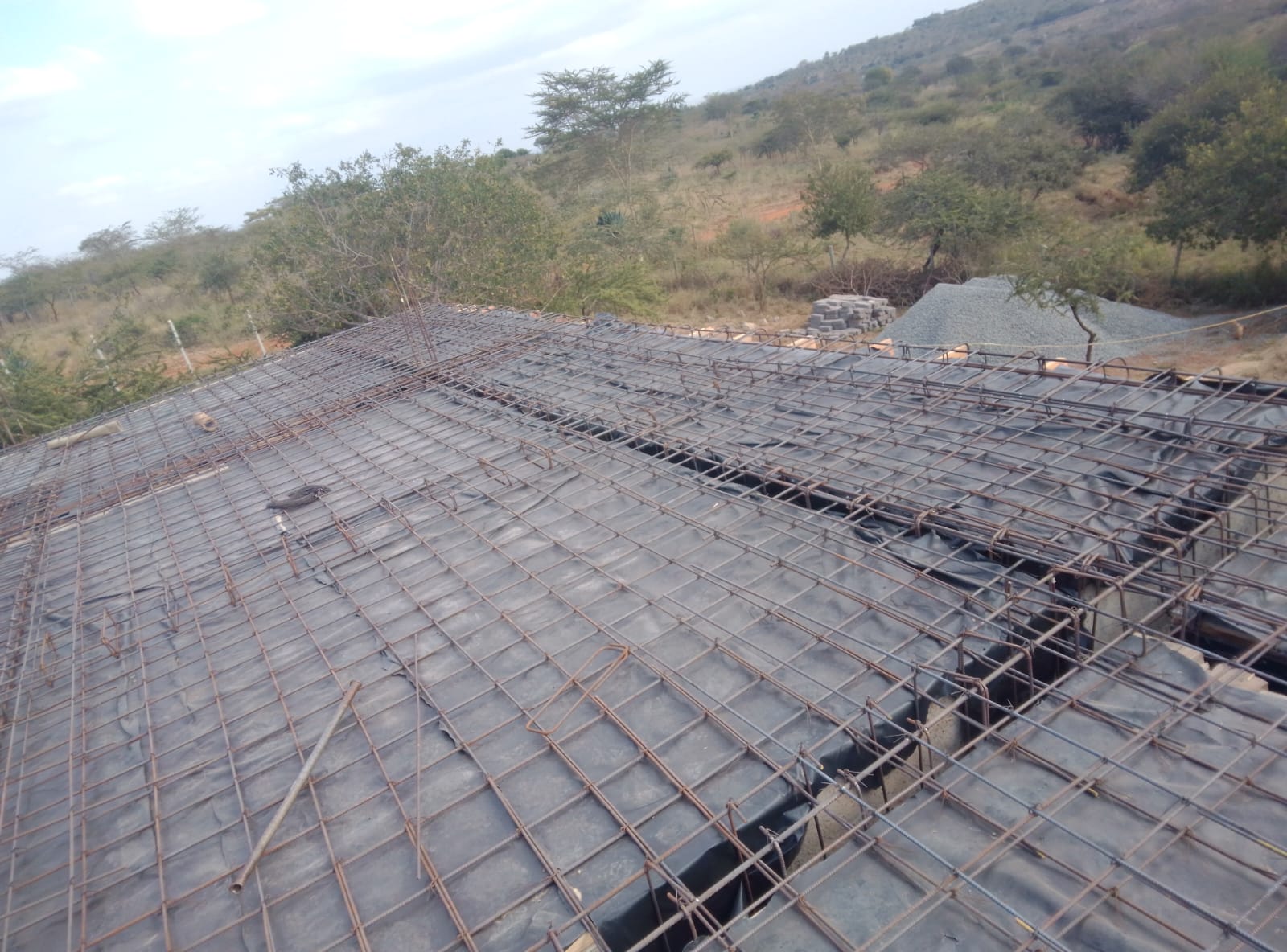 Roof slab reinforcement