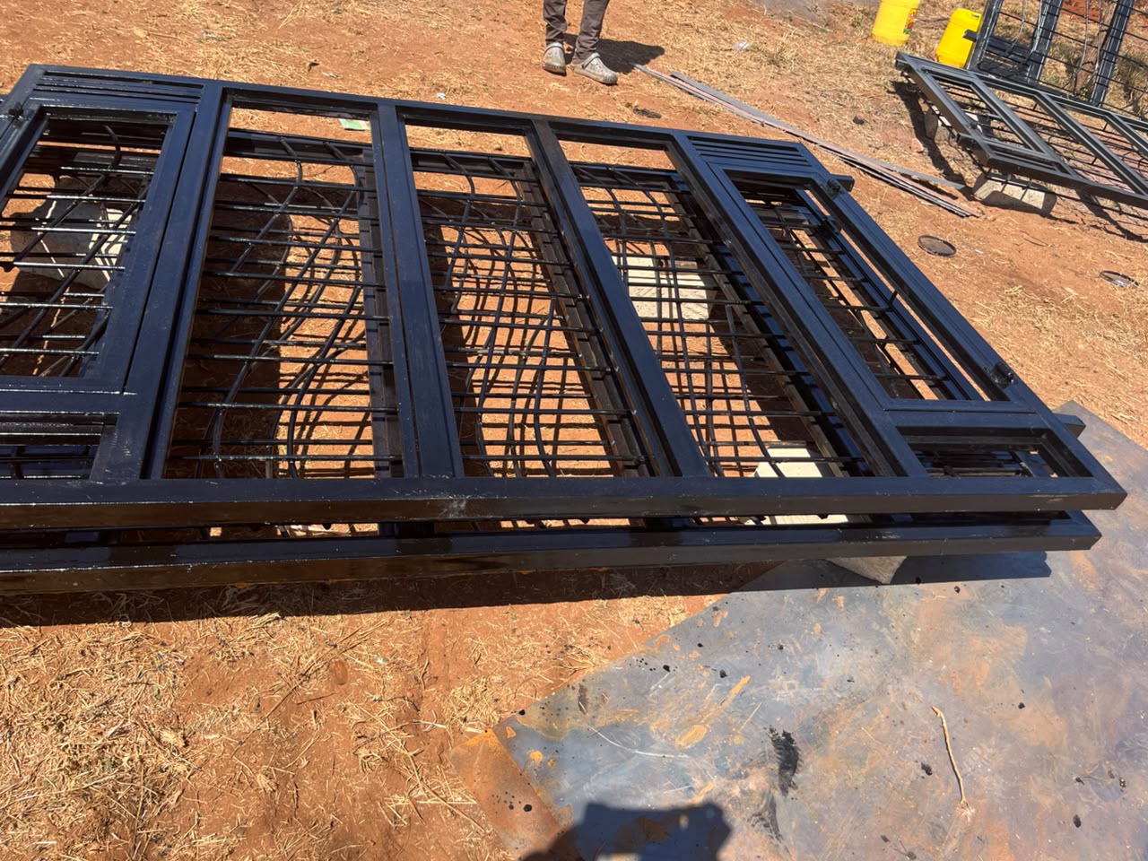 Fabricated steel gate frames