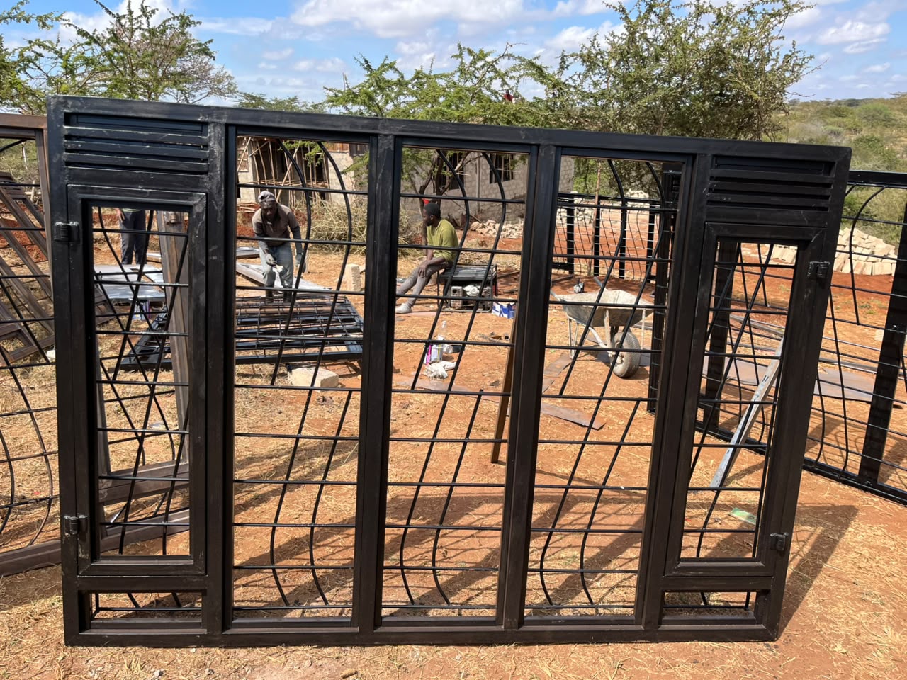 Custom steel gate fabrication