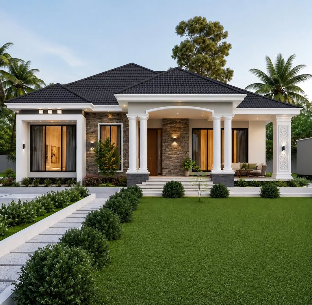 Classical Bungalow with Columns
