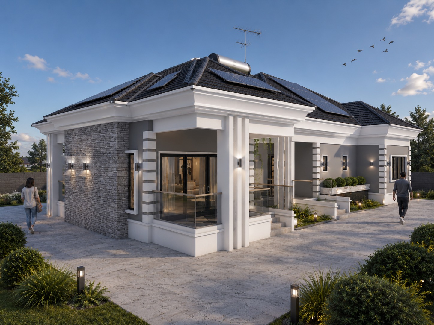 Bungalow Design - Side Elevation
