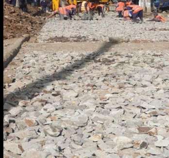 Gravel road works