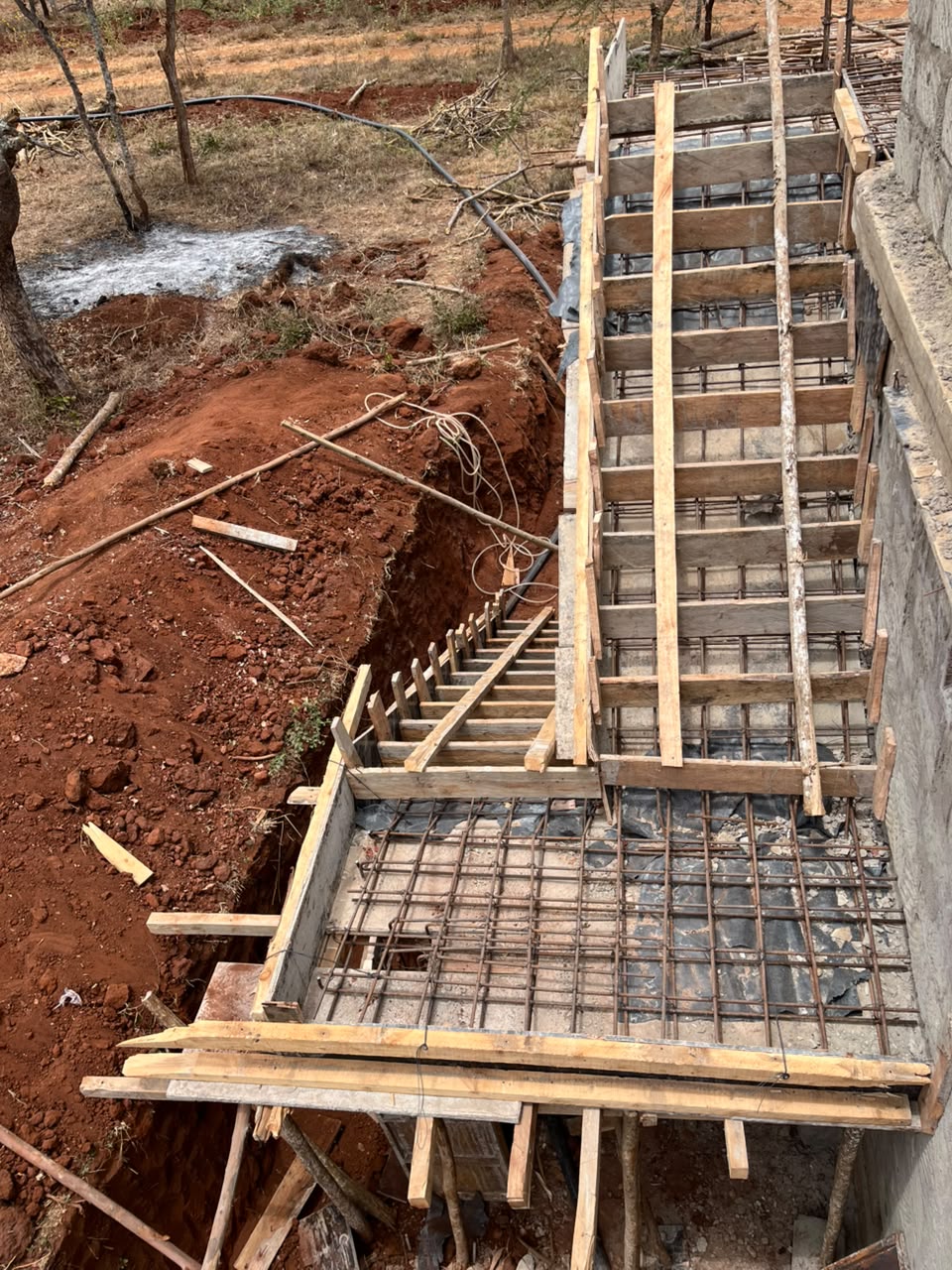 Foundation reinforcement setup