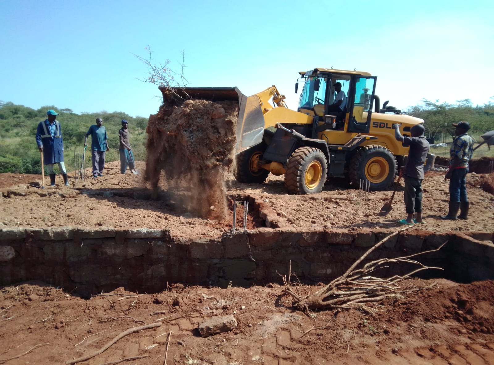 Excavation works in progress