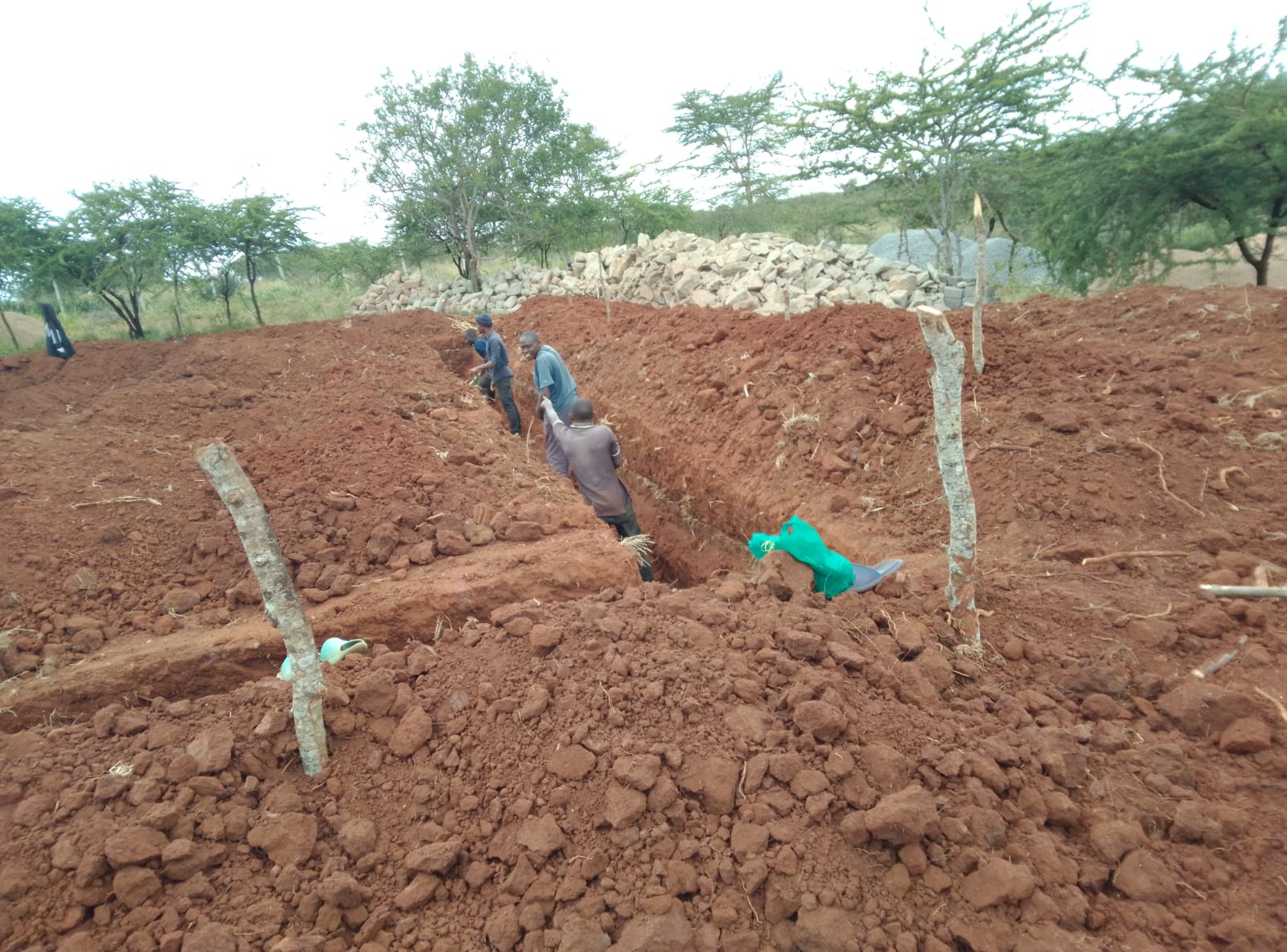 Foundation and utility trenching