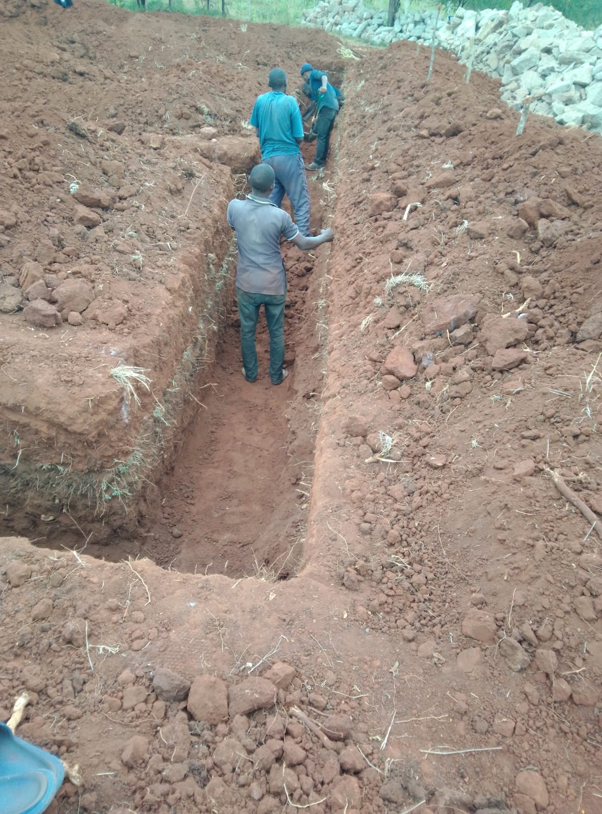 Manual foundation excavation