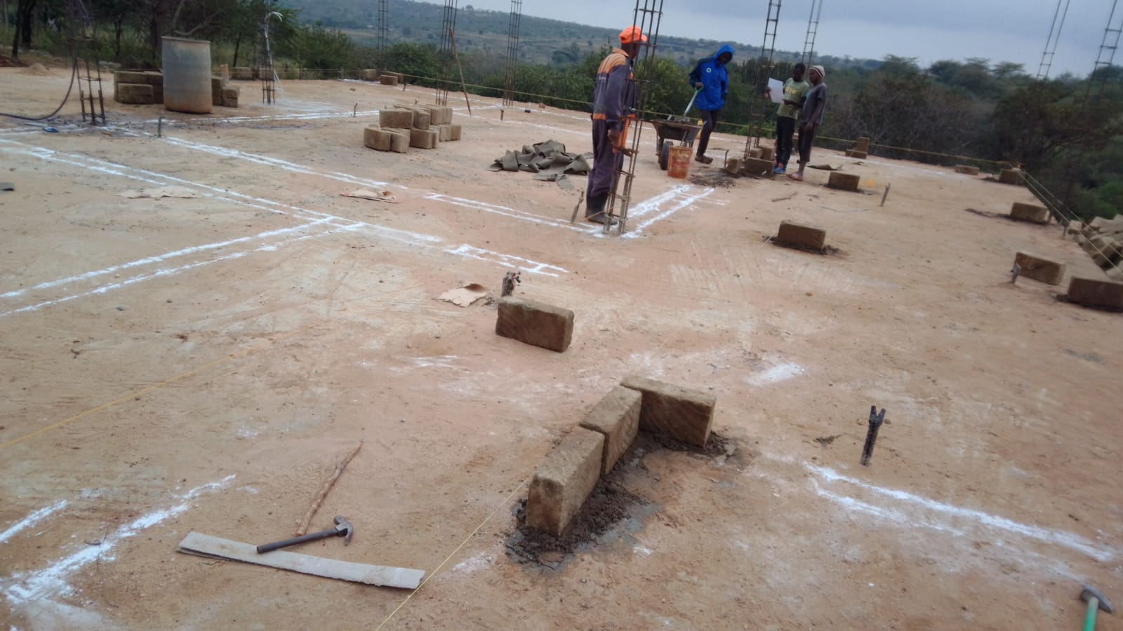 Foundation layout and setting out