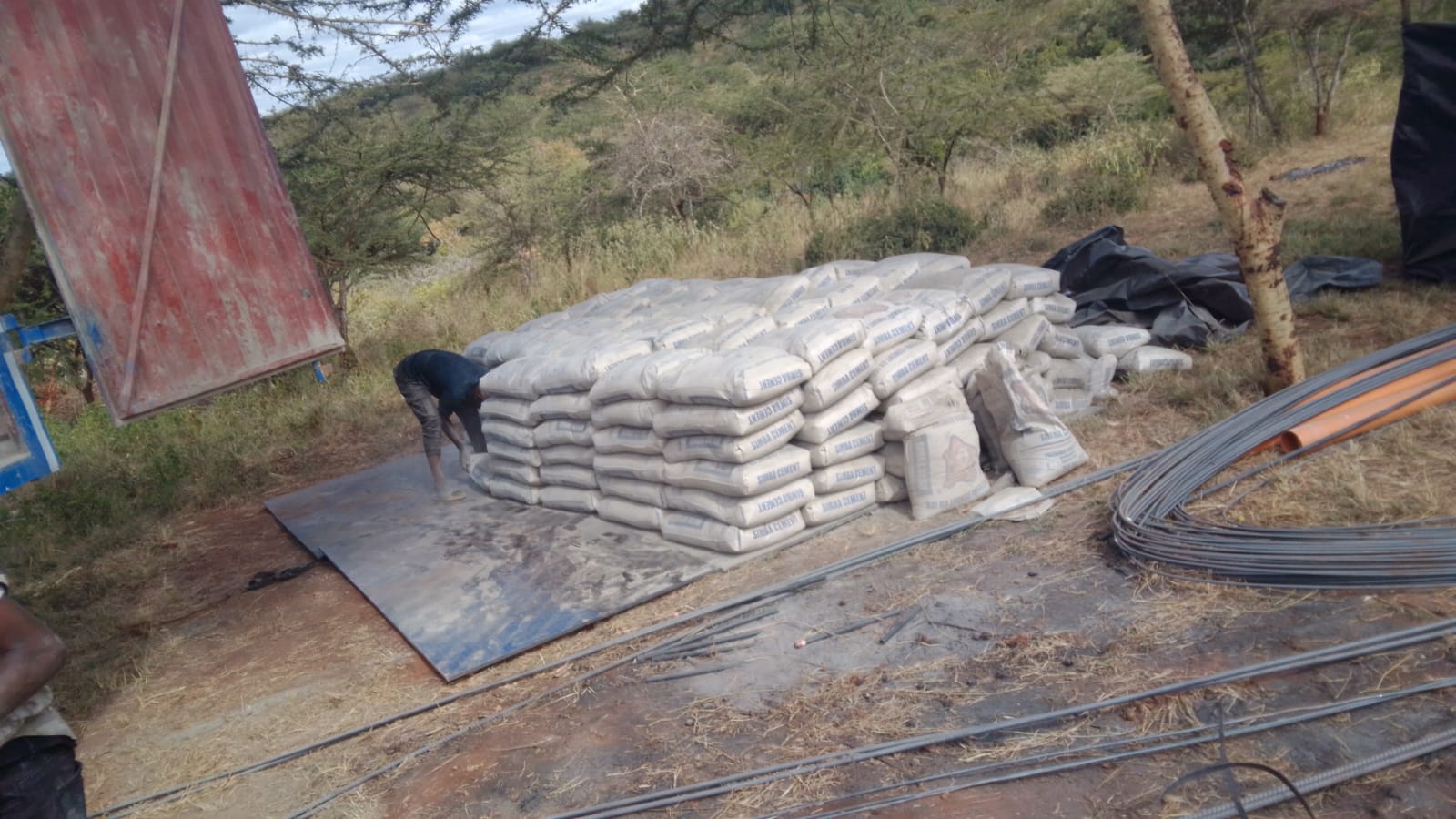 Stone Wall Materials on Site